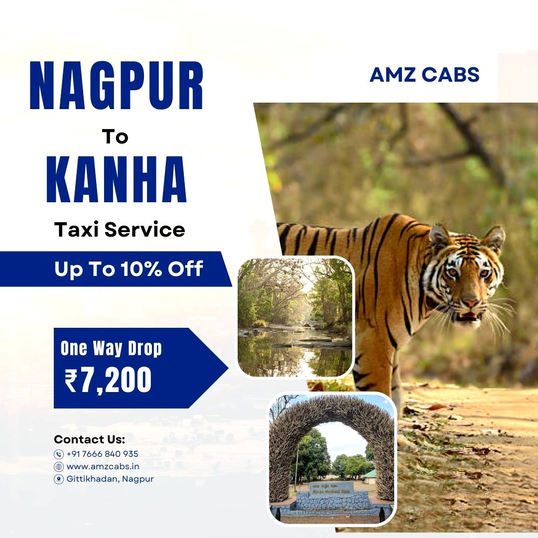 Nagpur to Kanha Taxi Service @ ₹7200