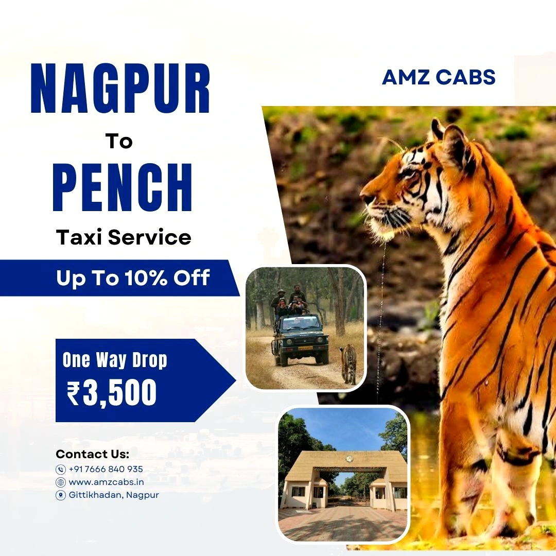 Nagpur to Pench Taxi @ ₹3,600