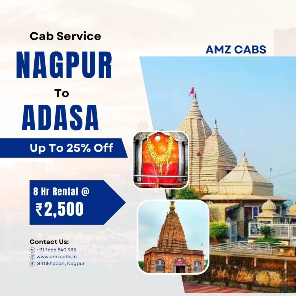 Nagpur to Adasa Taxi-Cab Service