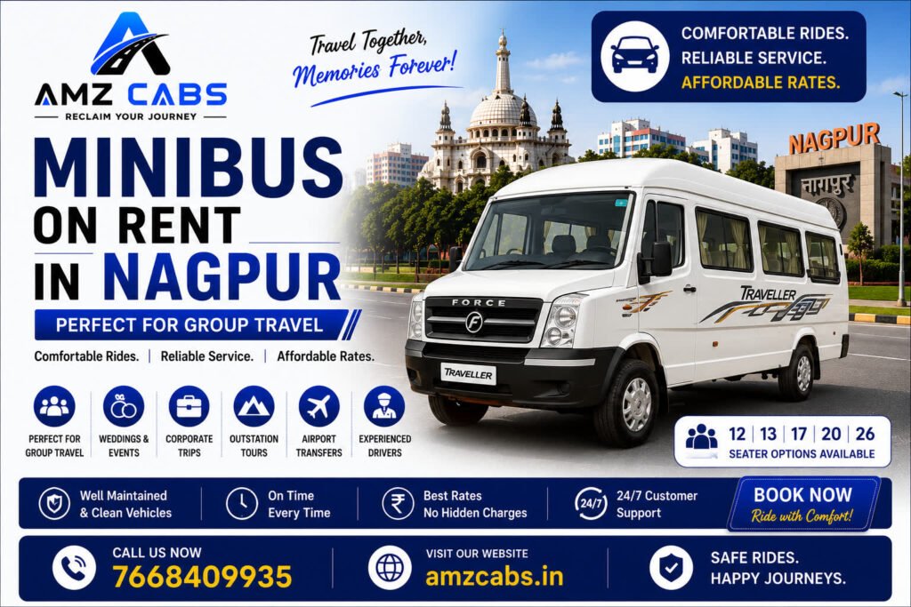 Minibus on rent in Nagpur