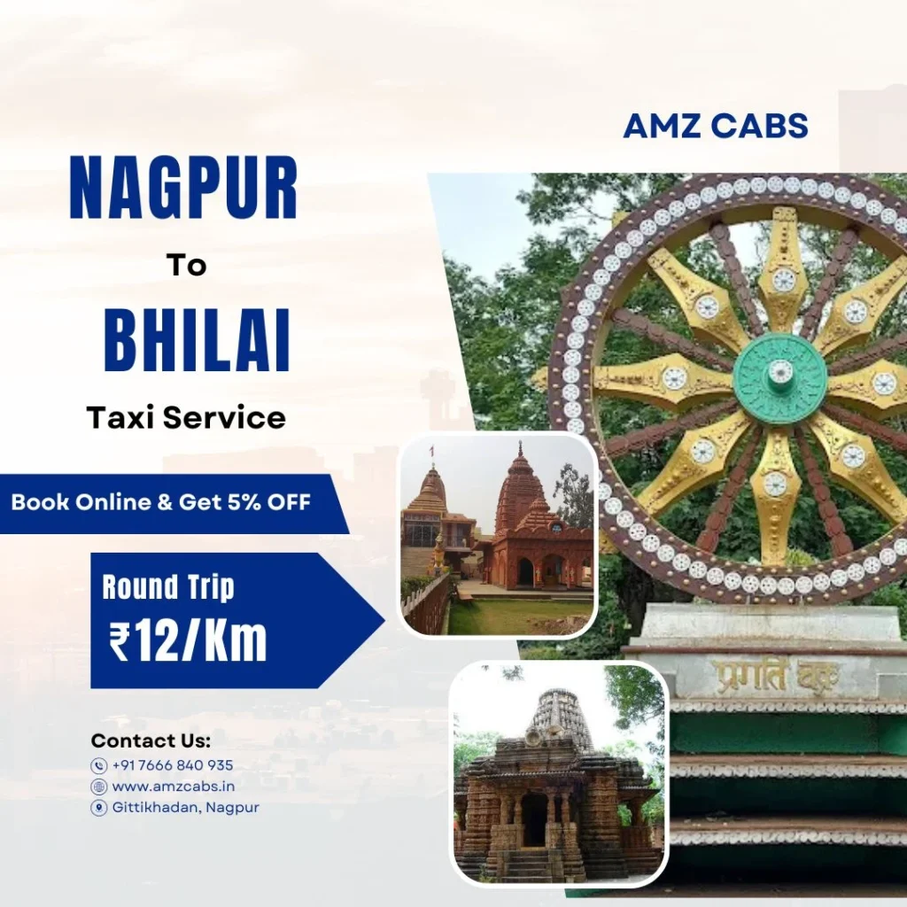 Nagpur to Bhilai Taxi