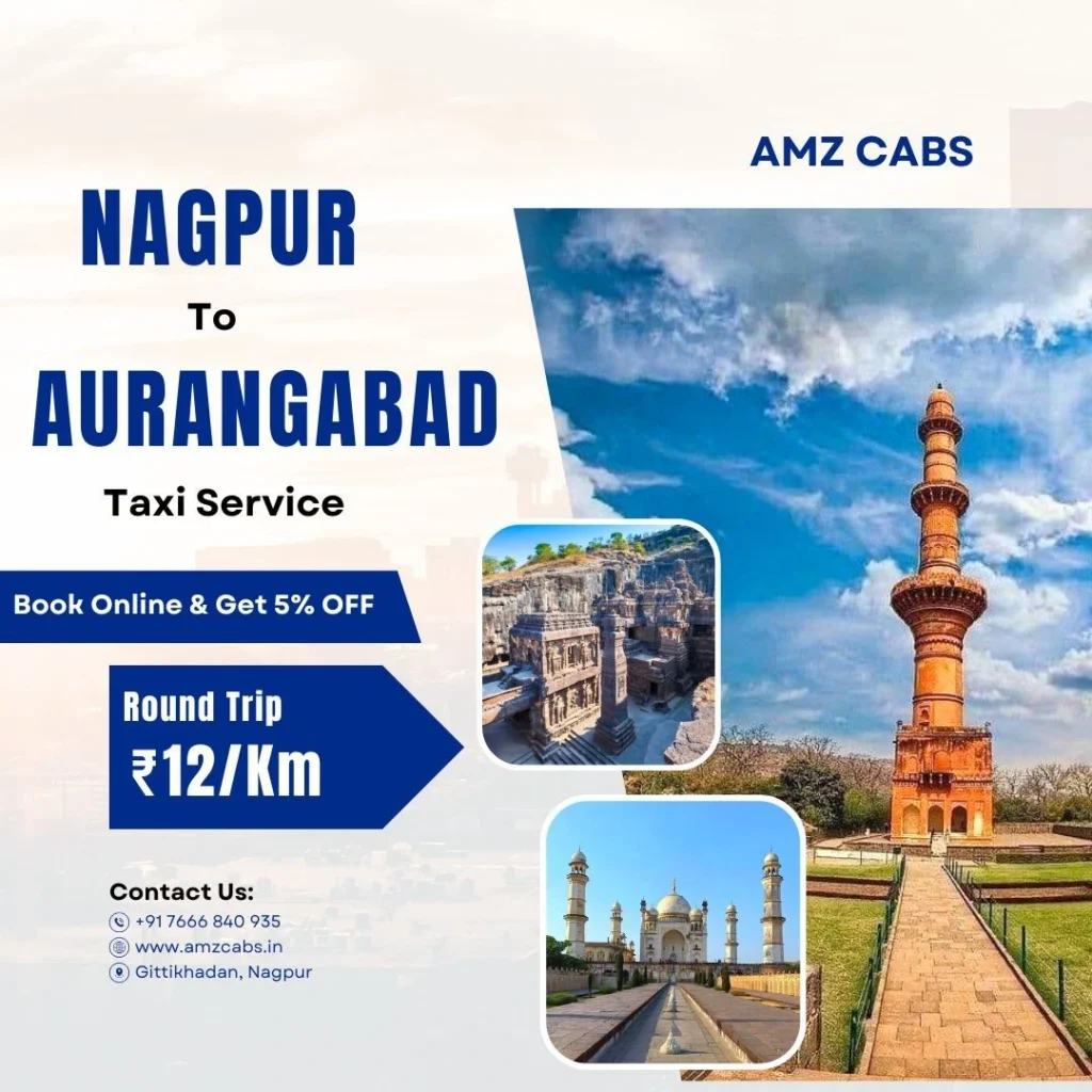 Nagpur to Aurangabad Taxi Service