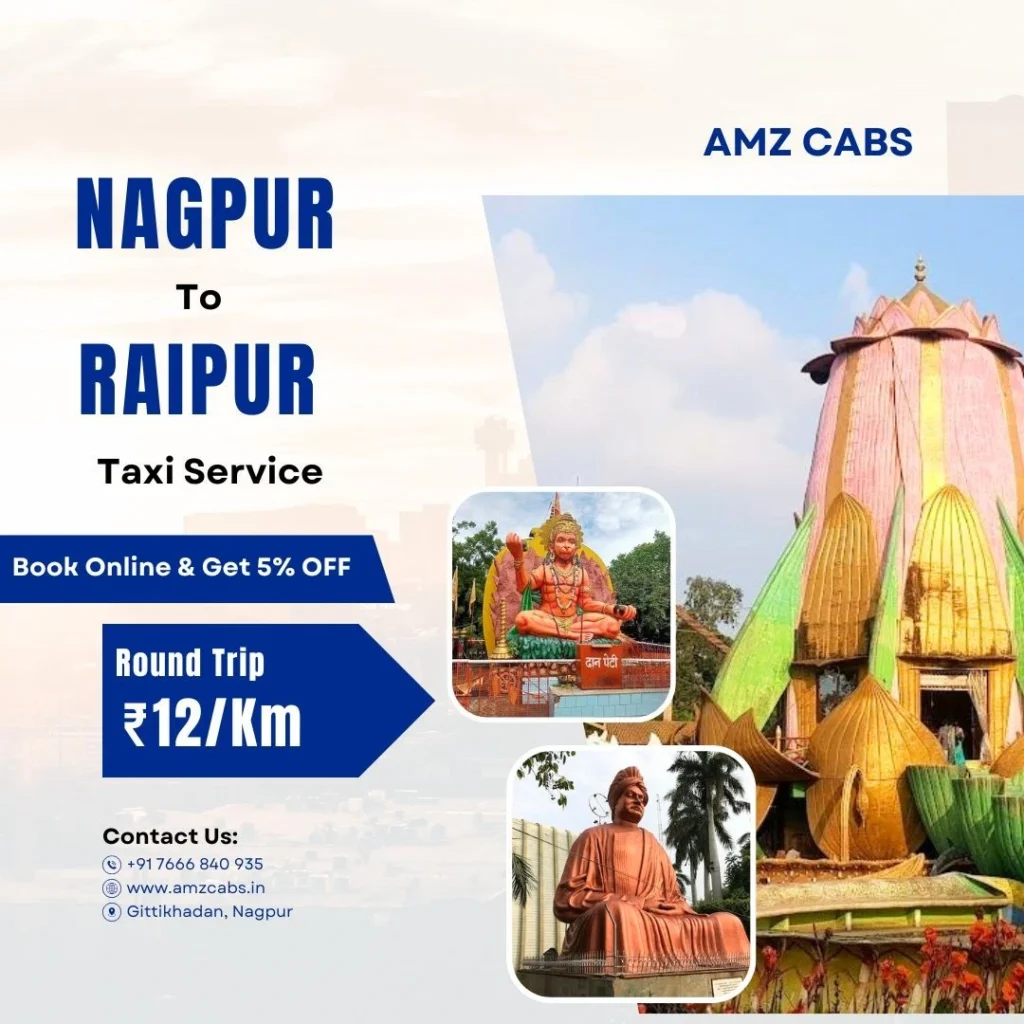 Nagpur to Raipur Taxi Service