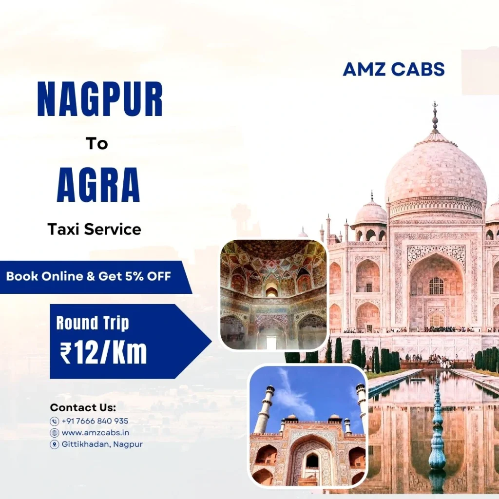 Nagpur to Agra Taxi