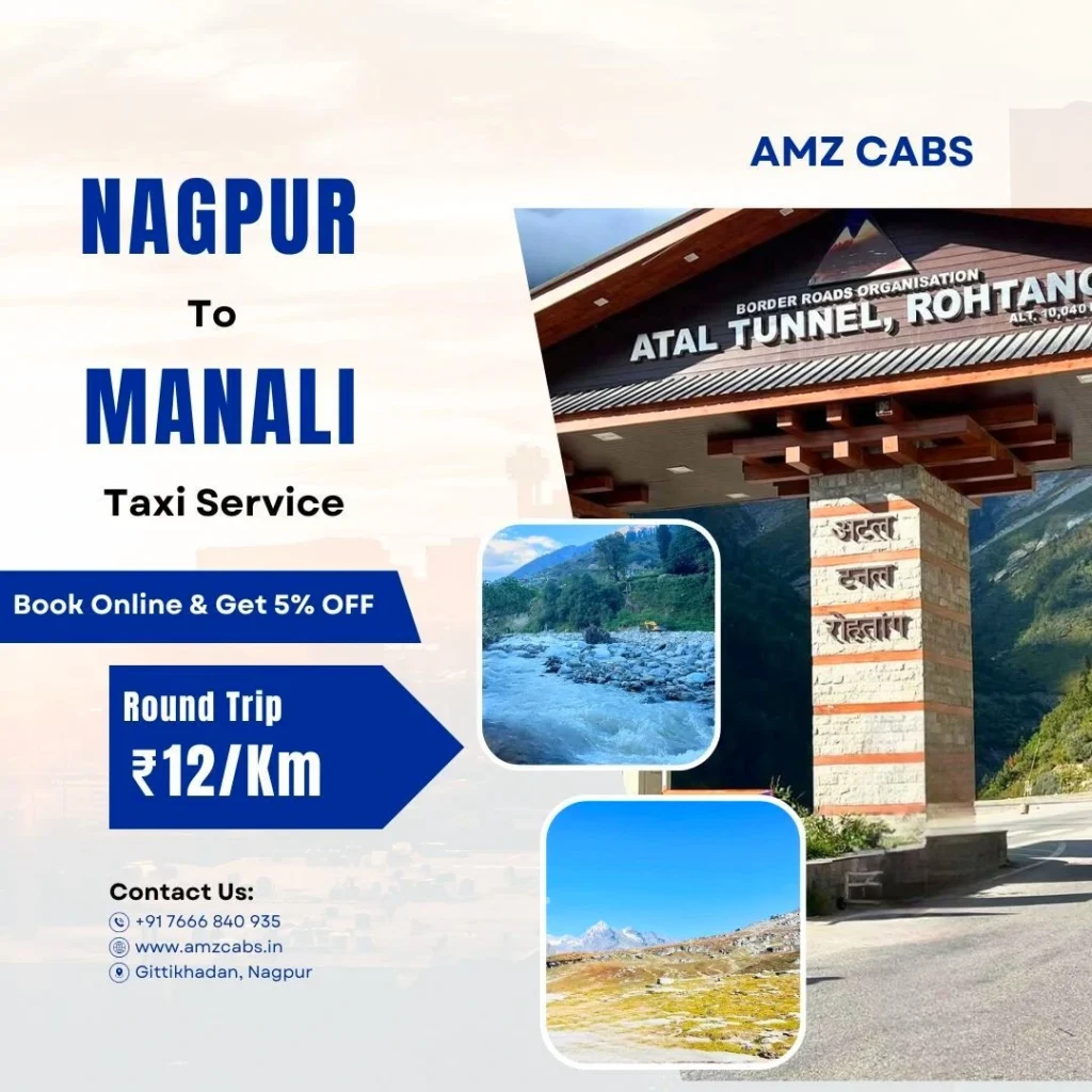 Nagpur to Manali Taxi