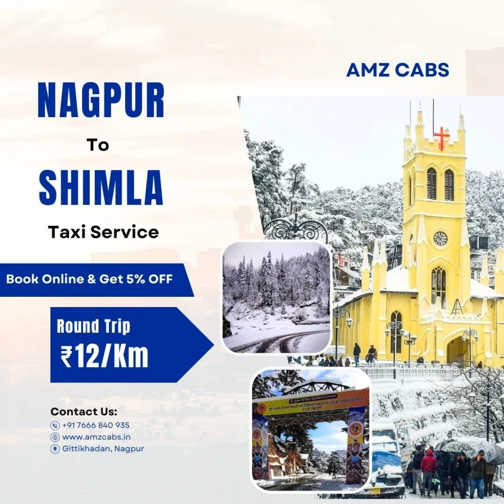 Nagpur to Shimla Taxi