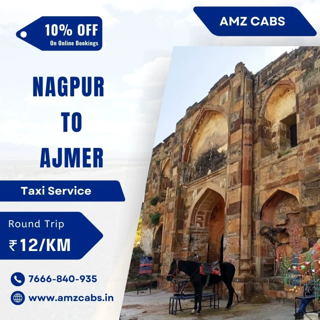 Nagpur to Ajmer Taxi