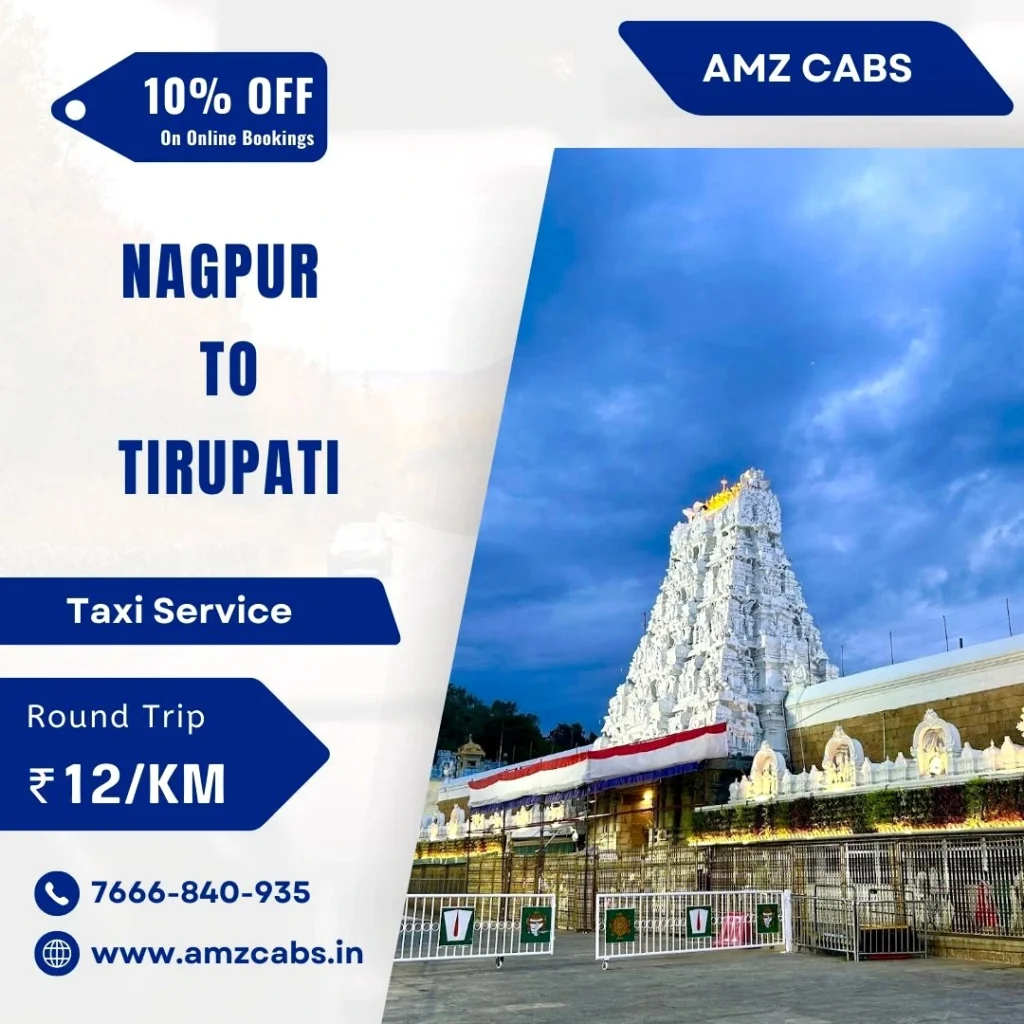 Nagpur to Tirupati Taxi