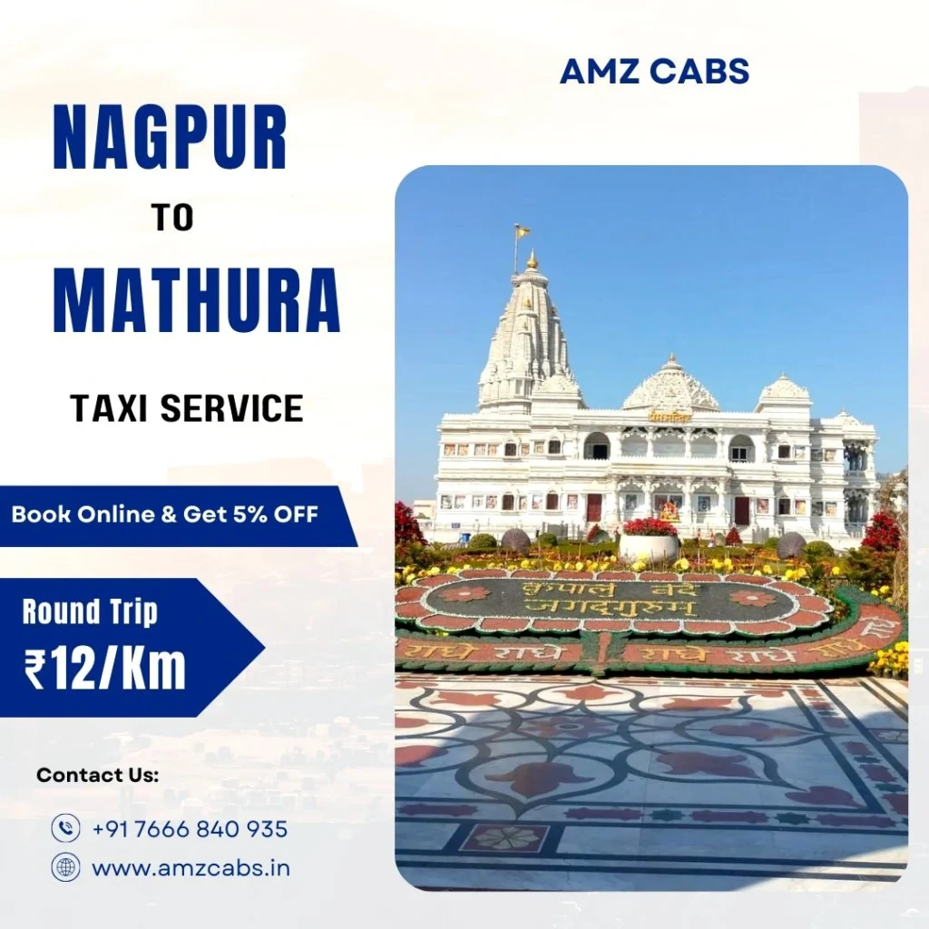 Nagpur to Mathura Taxi