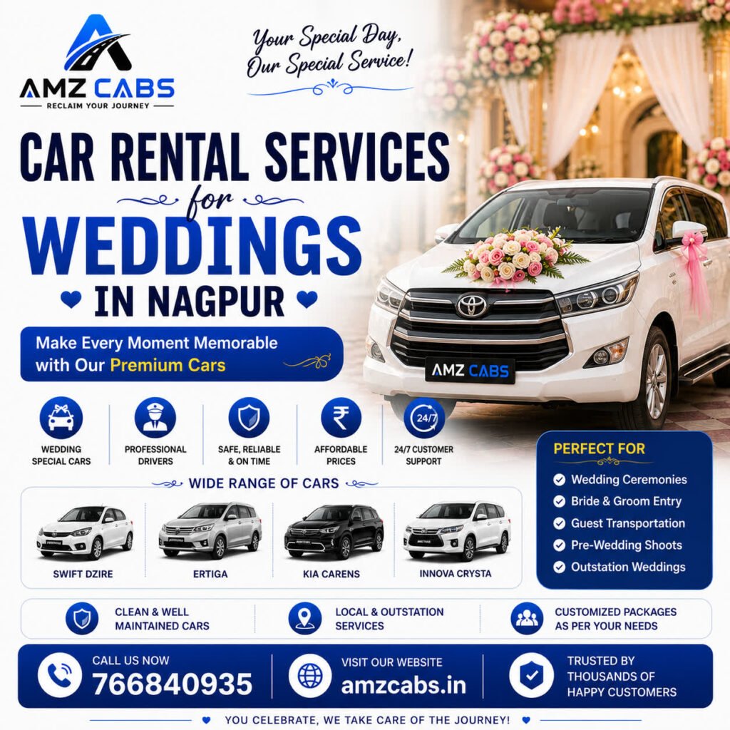 Car rental services for weddings in Nagpur