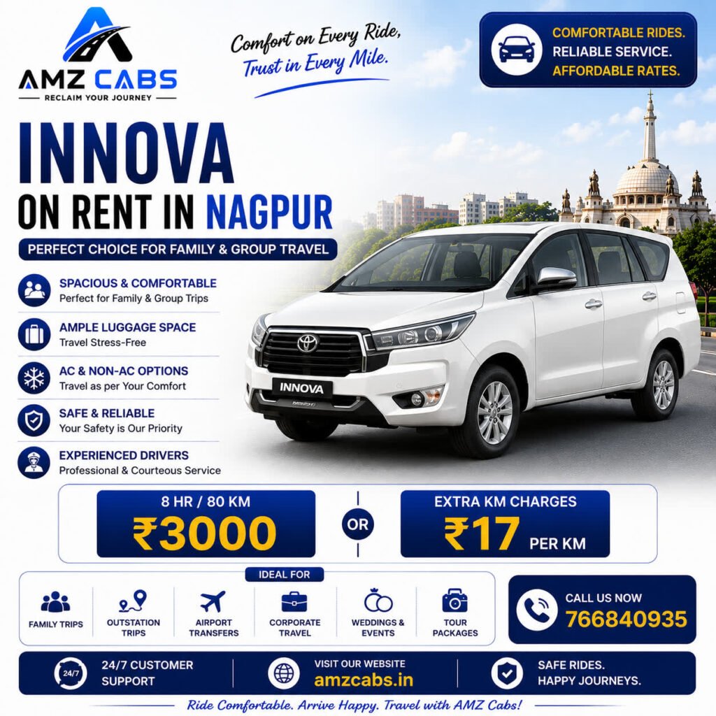 Innova on rent in Nagpur