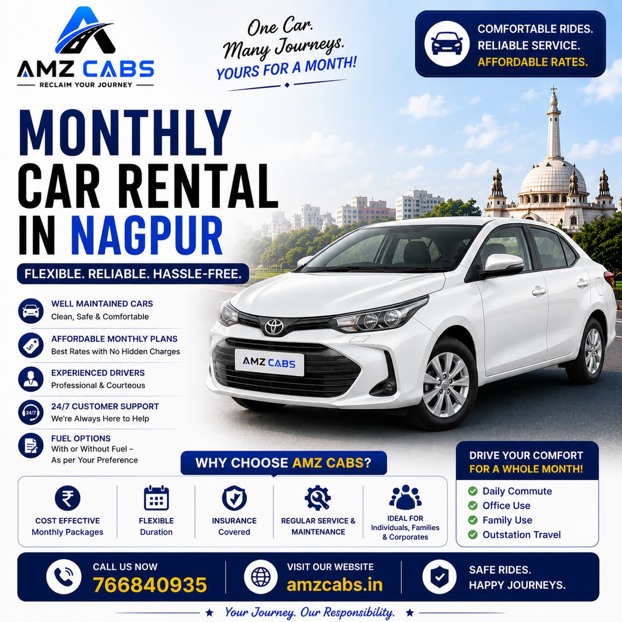 Monthly Car Rental in Nagpur