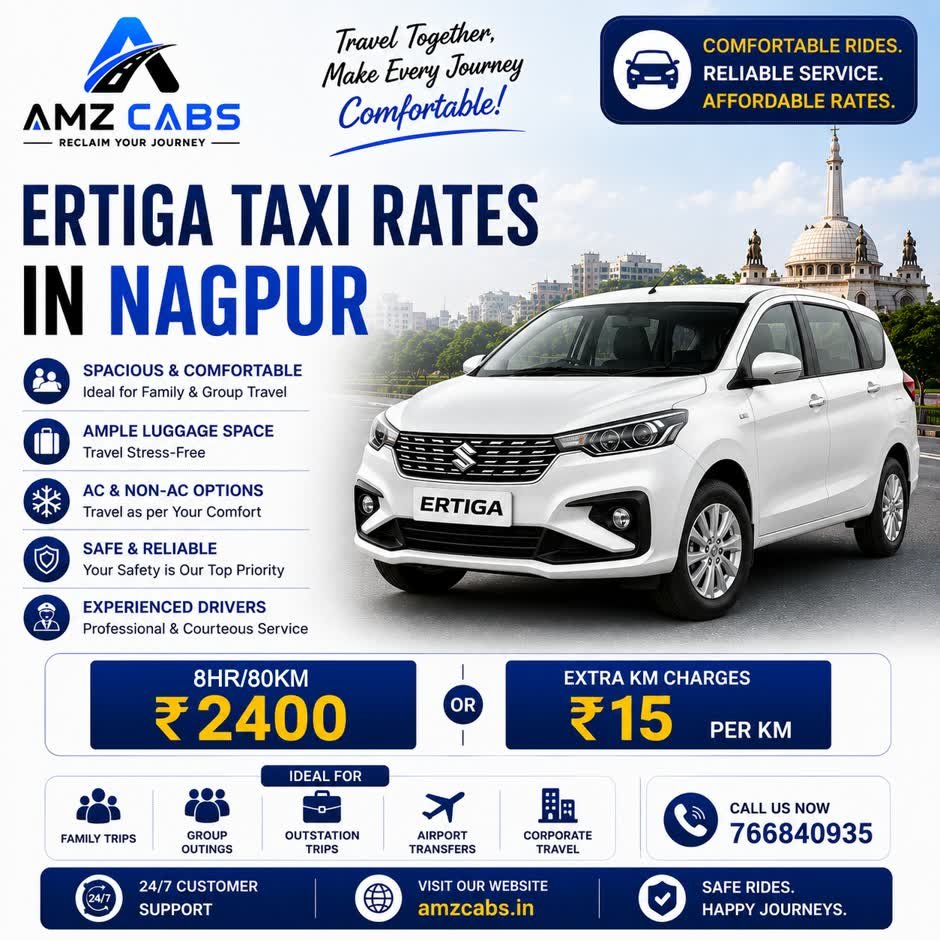 ertiga taxi rates in nagpur