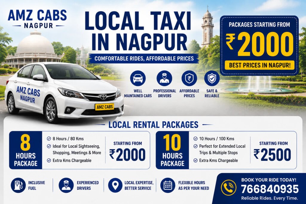 local rental taxi in Nagpur