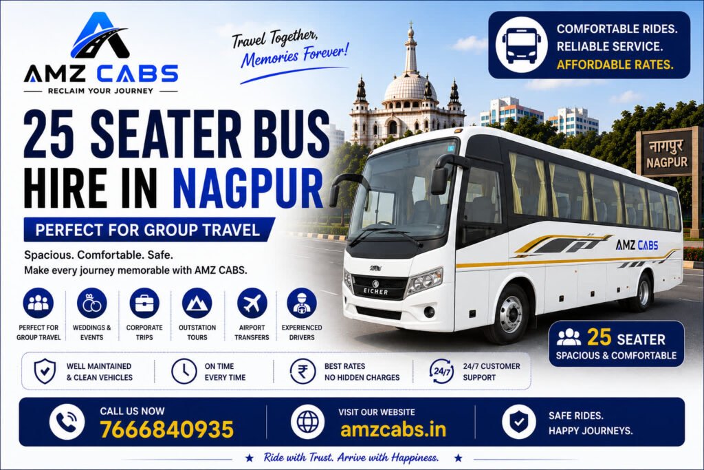25 seater bus hire in Nagpur