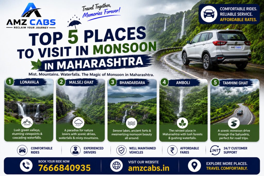 Top 5 Places to Visit in Monsoon in Maharashtra